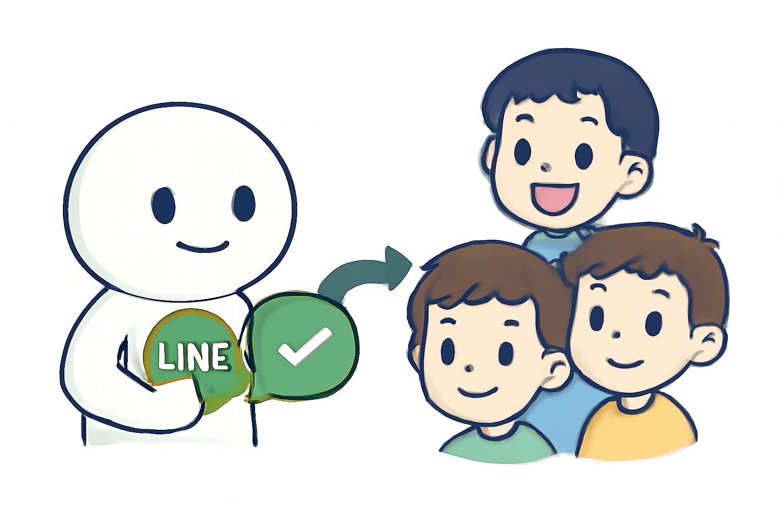 LINE Bot Illustration